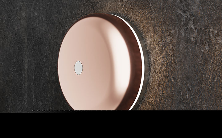 Cooper Chime Polished Doorbell + LED Light by Luxello Door Bells